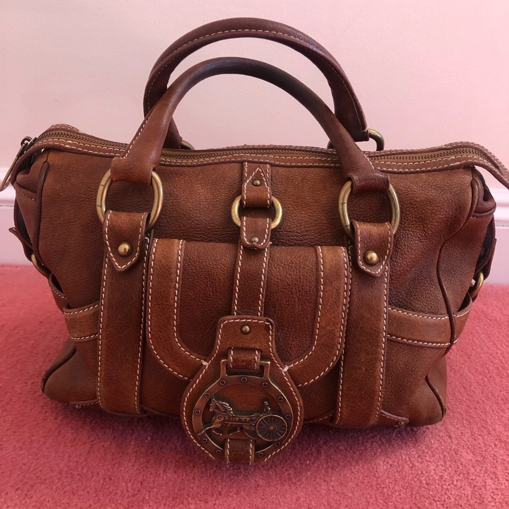Vintage Celine Brown Doctor Bag / Satchel